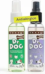 Kit Banho a seco Pet + Perfume cheirinho de bebê, hipoalergênico, Banho Expresso para Cães e Gatos – Limpa, Perfuma e Hidrata, Sem Enxágue (Banho a seco Pet 120ml)