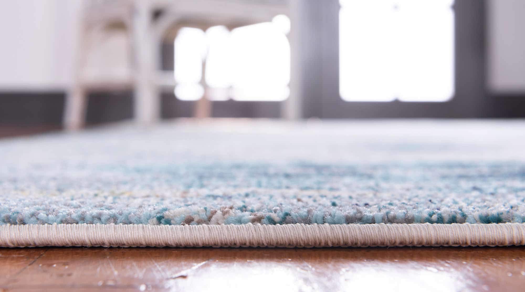 Timelessコンフンォート ストライプデザイン ラグライトブルー Amazon | Unique Loom クロマチック コレクション 抽象的 モダン