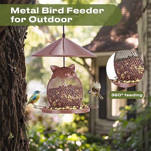 Zccq BIRD FEEDER With Metal Mesh For Outdoor Hanging, Squirrel Proof Wild Bird Feeders thumb #8