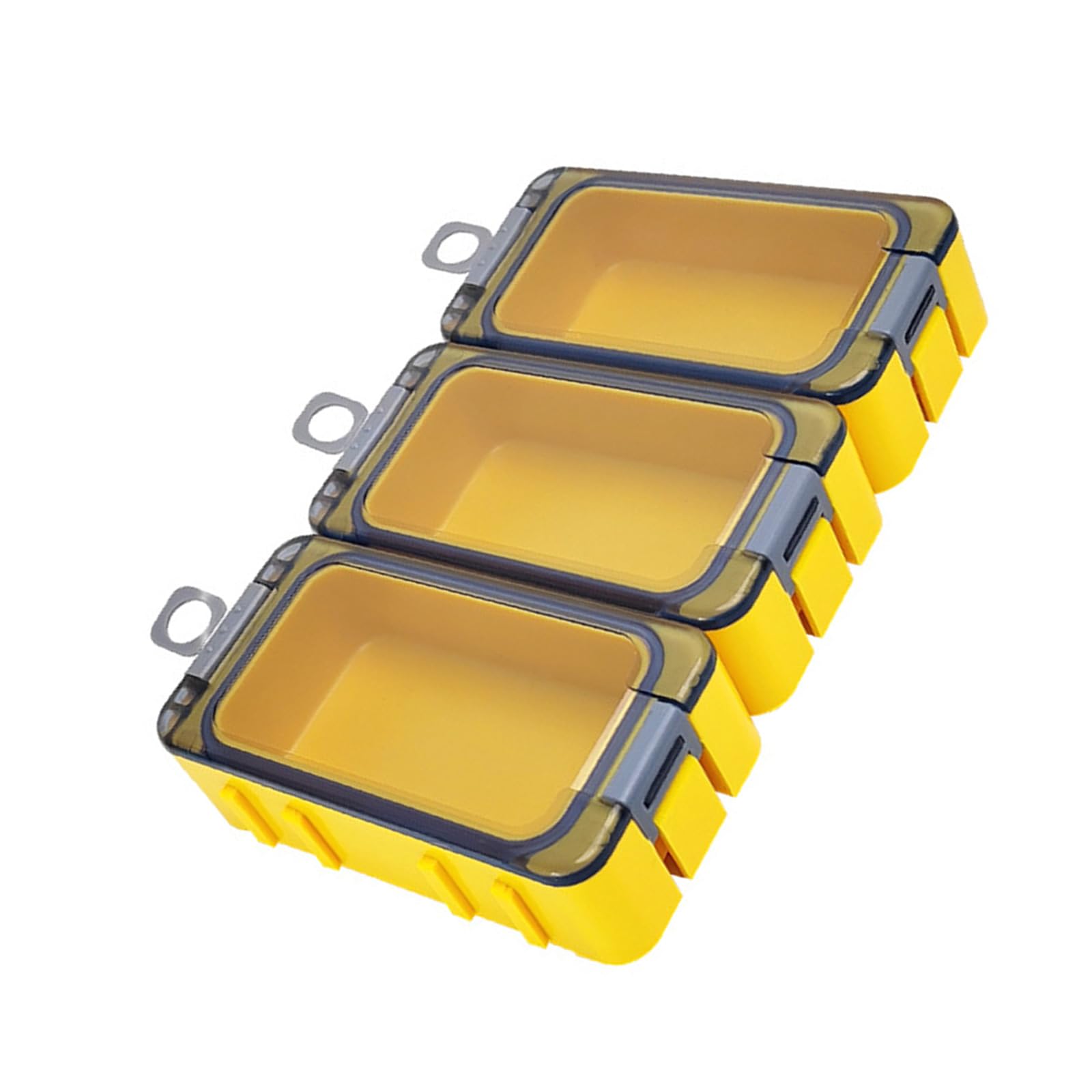 Gmbylby 3Pcs Small Tackle Box Waterproofs Luminously Fishing Accessory Box Portable Sea Fishing Tackle Box Easy To Carry