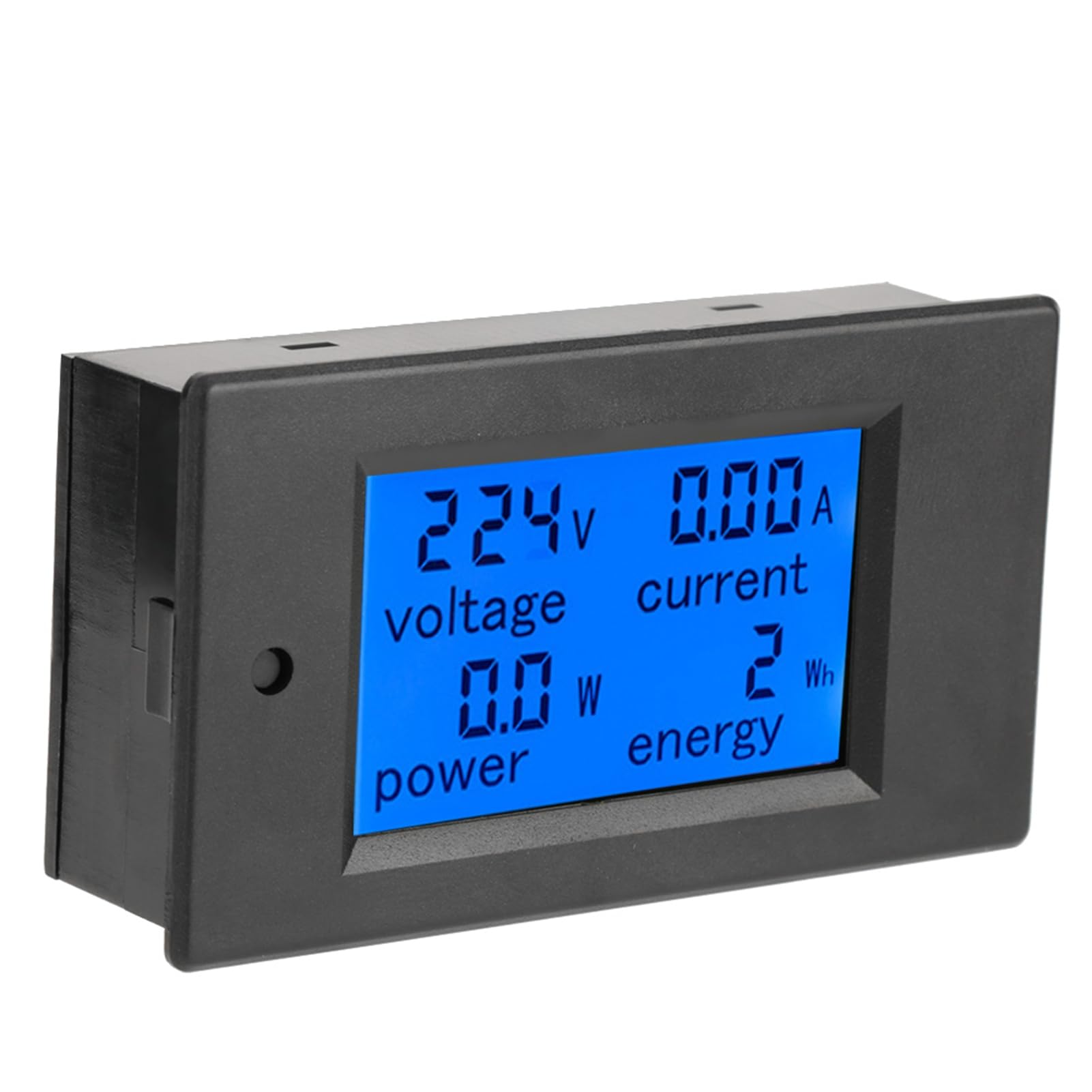 Akozon Peacefair PZEM-021 AC-Spannungs- und Strom-Digitalmessgerät mit LCD-Display – Misst Strom, Energie und Mehr – 20 A, AC 80–260 V – Überlastalarm und Hintergrundbeleuchtungsfunktionen