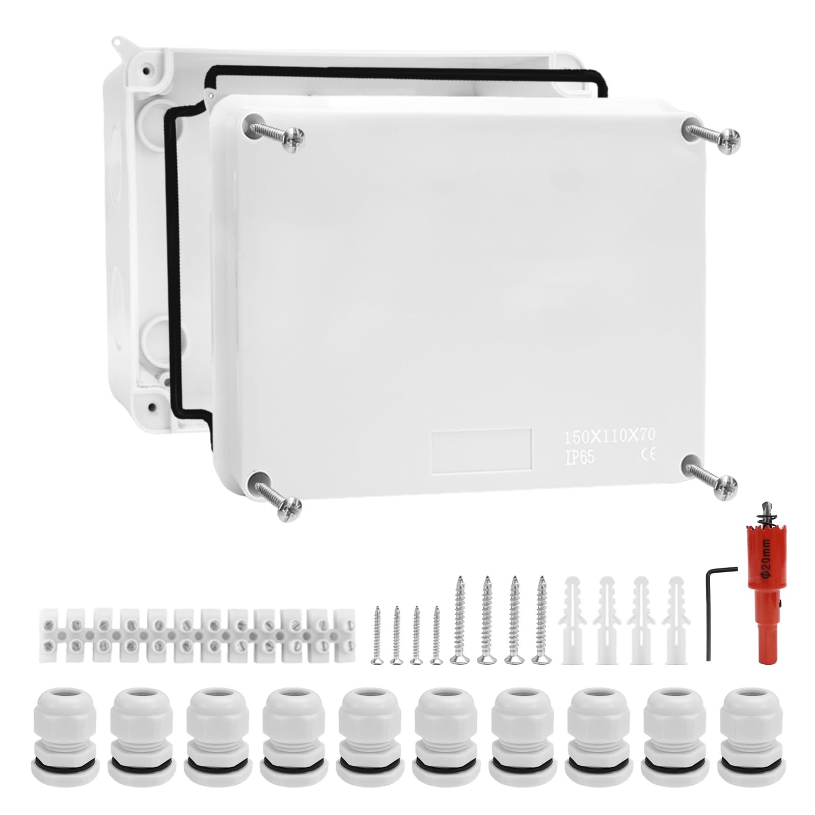 Waterproof Junction Box ANDELI IP65 Plastic Water Proof Box Outdoor ...