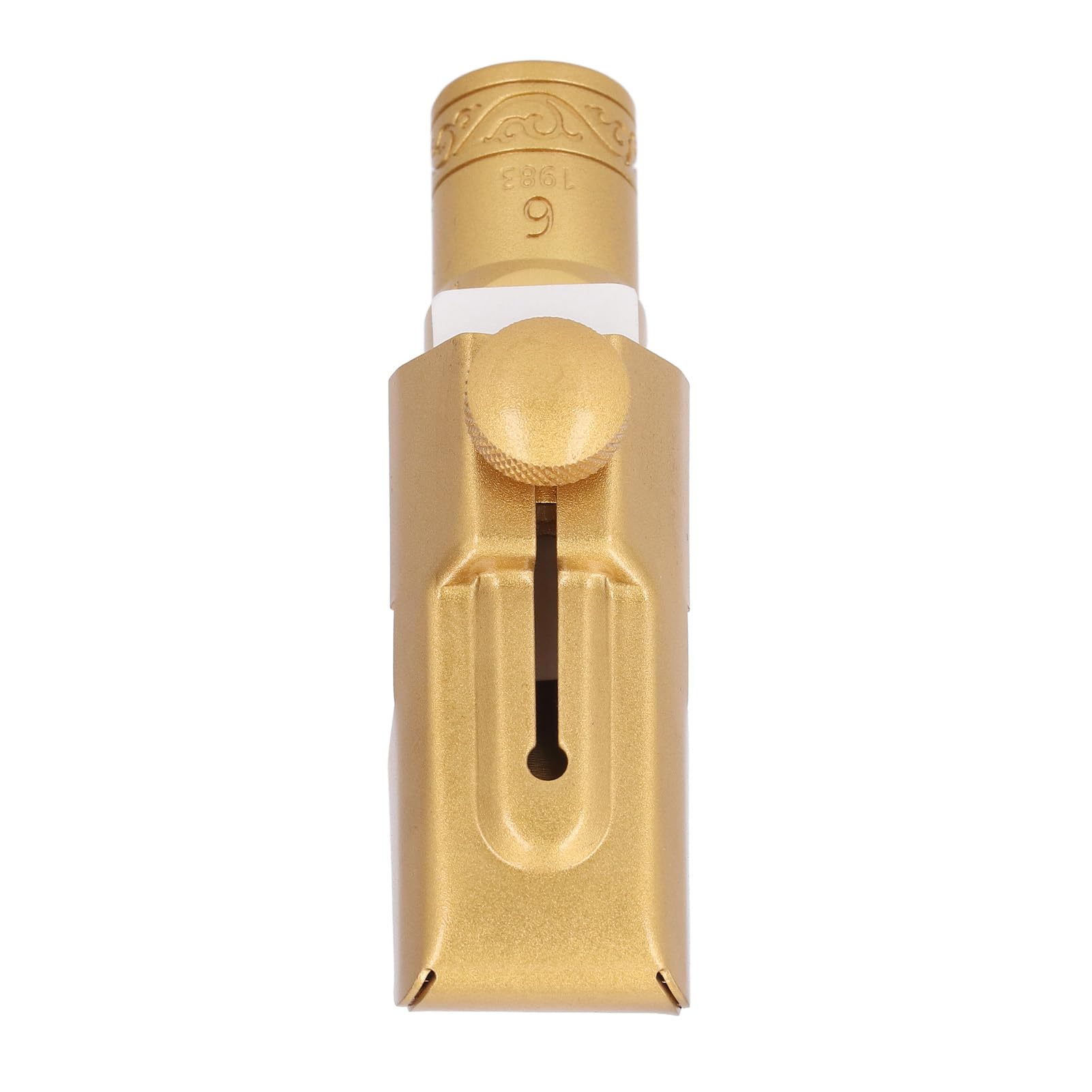 Bediffer Boquilla De Saxofón Soprano Modelo 6 Latón Chapado En Oro B Boquilla De Saxofón Soprano Plano Para Tonos Claros Y Toque Rápido, Para Saxofonistas Principiantes Y Profesionales, Oro