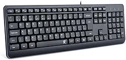Teclado Membrana R Office Redragon BK-7092 PT Preto