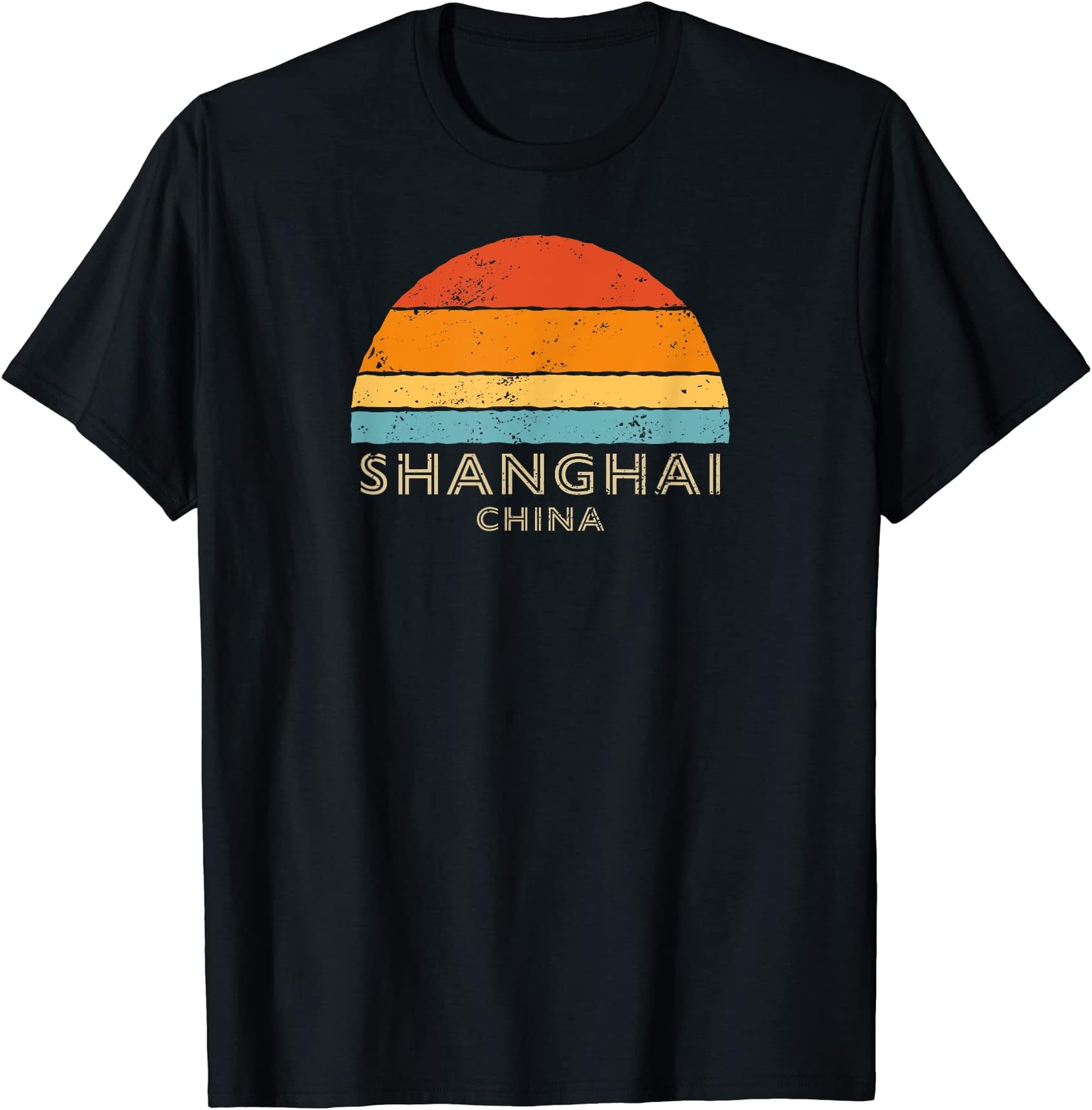 Best Shanghai China Apparel And SouvenirsRetro Sunset Shanghai China T-Shirt
