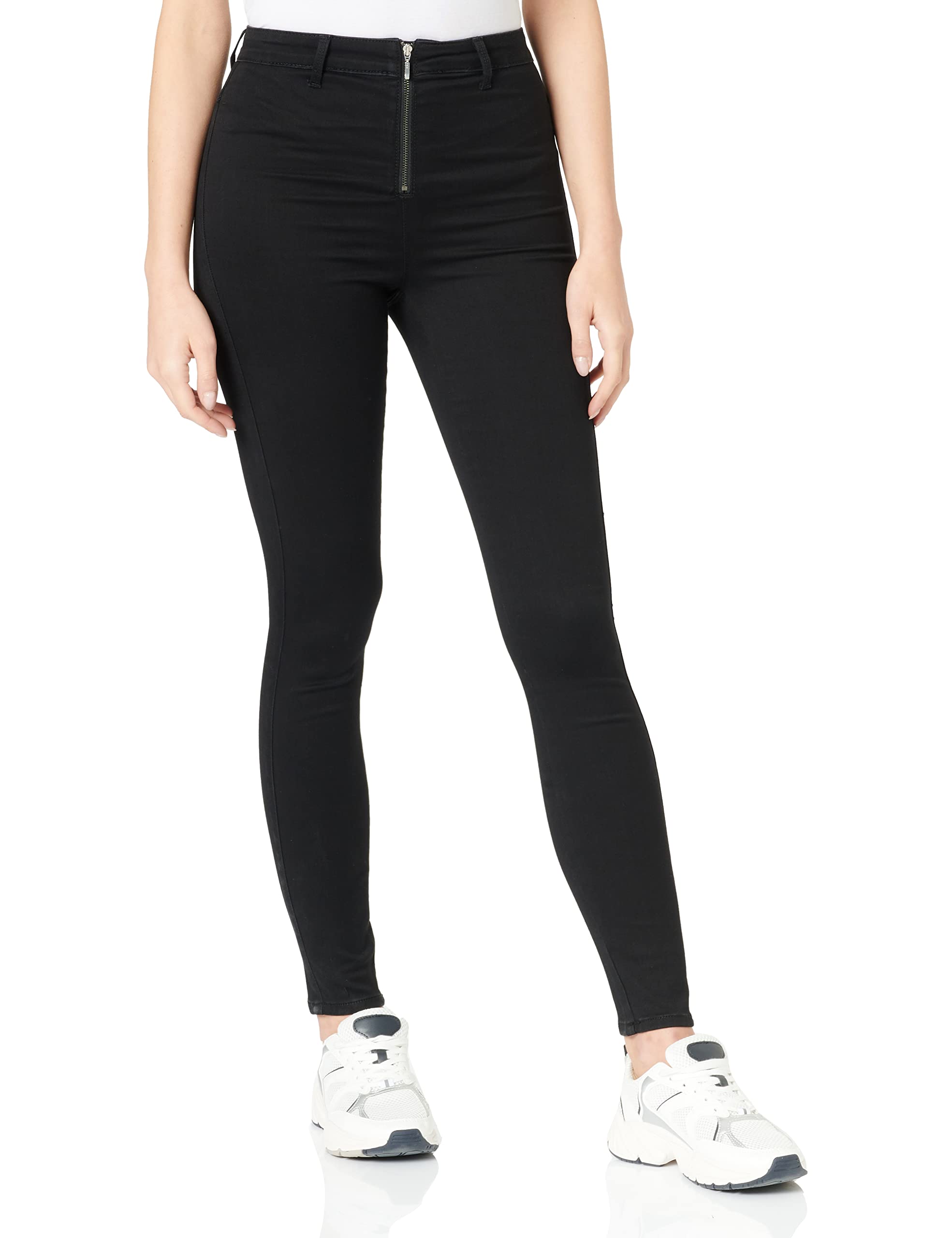 Only Women's Onlroyal Hw Sk Cf Zip Clean La Pimbox Jeans