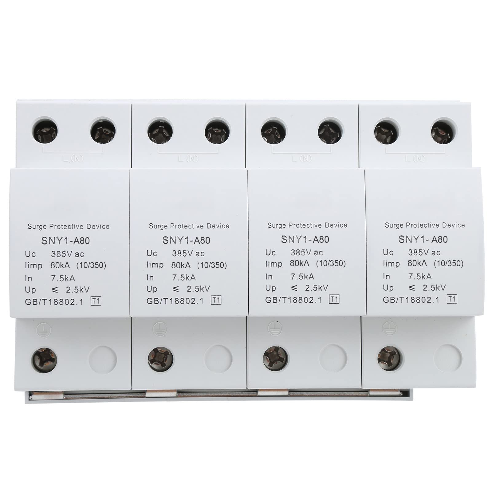 SIXRUN Parafoudre à 4P, Disjoncteur Haute Performance pour Protection