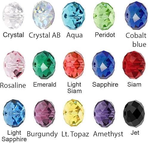 Miniatura 7 de CCR625 - Cuentas sueltas de cristal checo facetadas de 0.236 in, espaciador de vidrio, azul cobalto (420-430 piezas) para joyería y manualidades