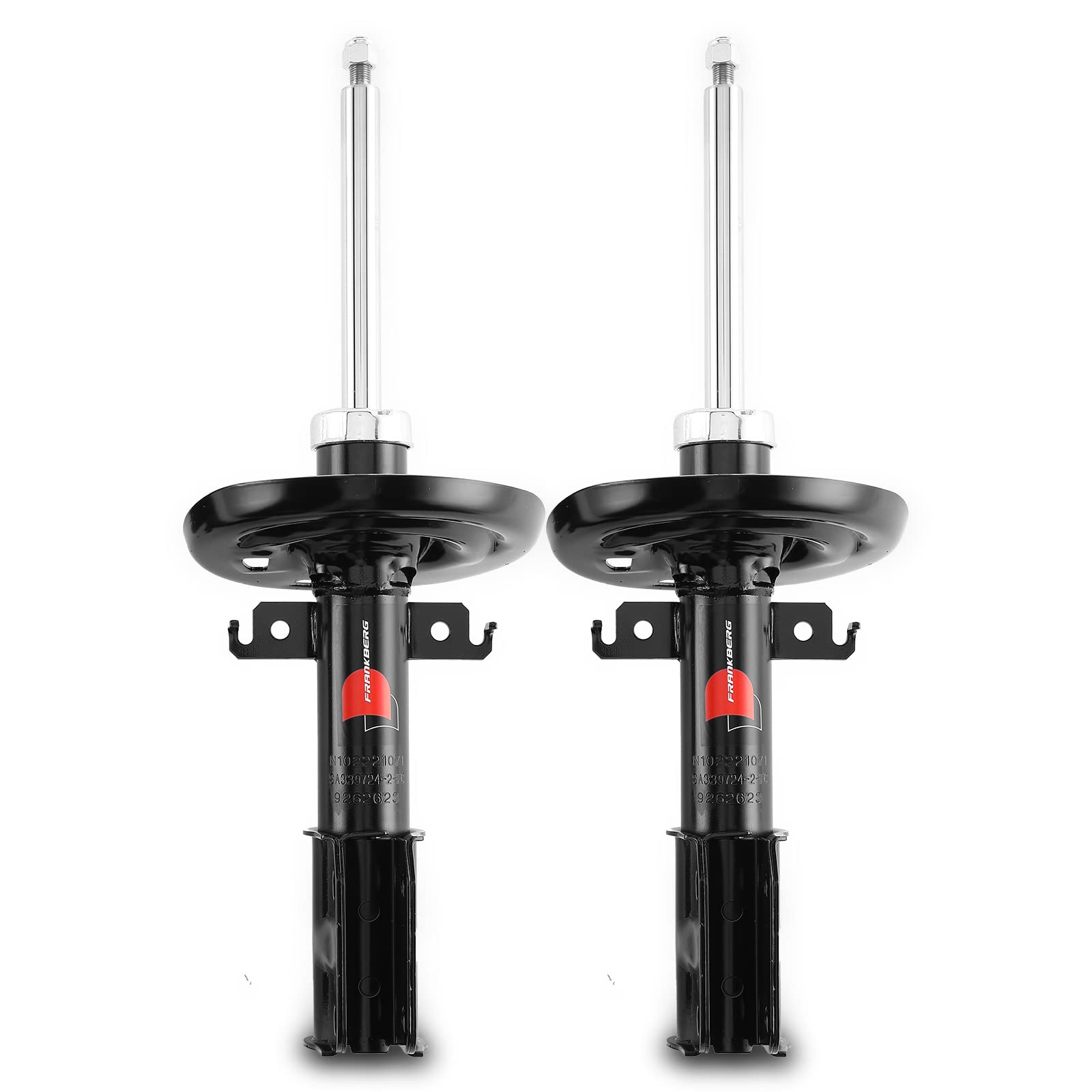 Frankberg 2 amortiguadores delanteros de 504 mm de presión de gas | 543020057R; Compatible con: M.e.g.a.n.e III Hatchback B3 BZ0/1, M.e.g.a.n.e III Grandtour KZ0/1
