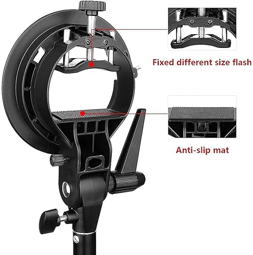Miniatura 6 de Godox Soporte tipo S Bowens Mount Holder con 20 piezas de filtro de luz de gel para Speedlite Flash Snoot Softbox Honeycomb