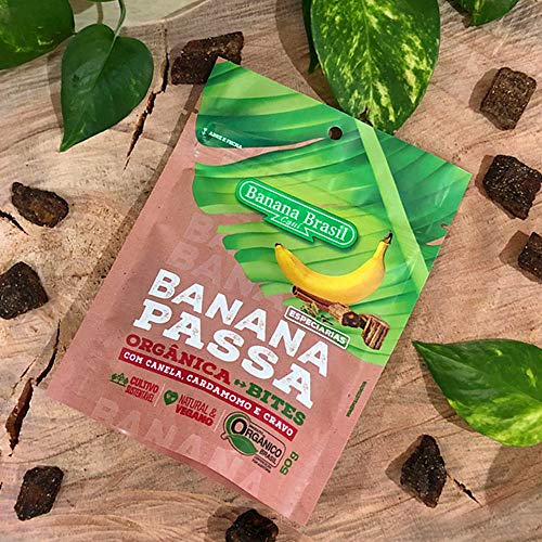 Banana Passa Orgânica Bites com Especiarias Banana Brasil 50g