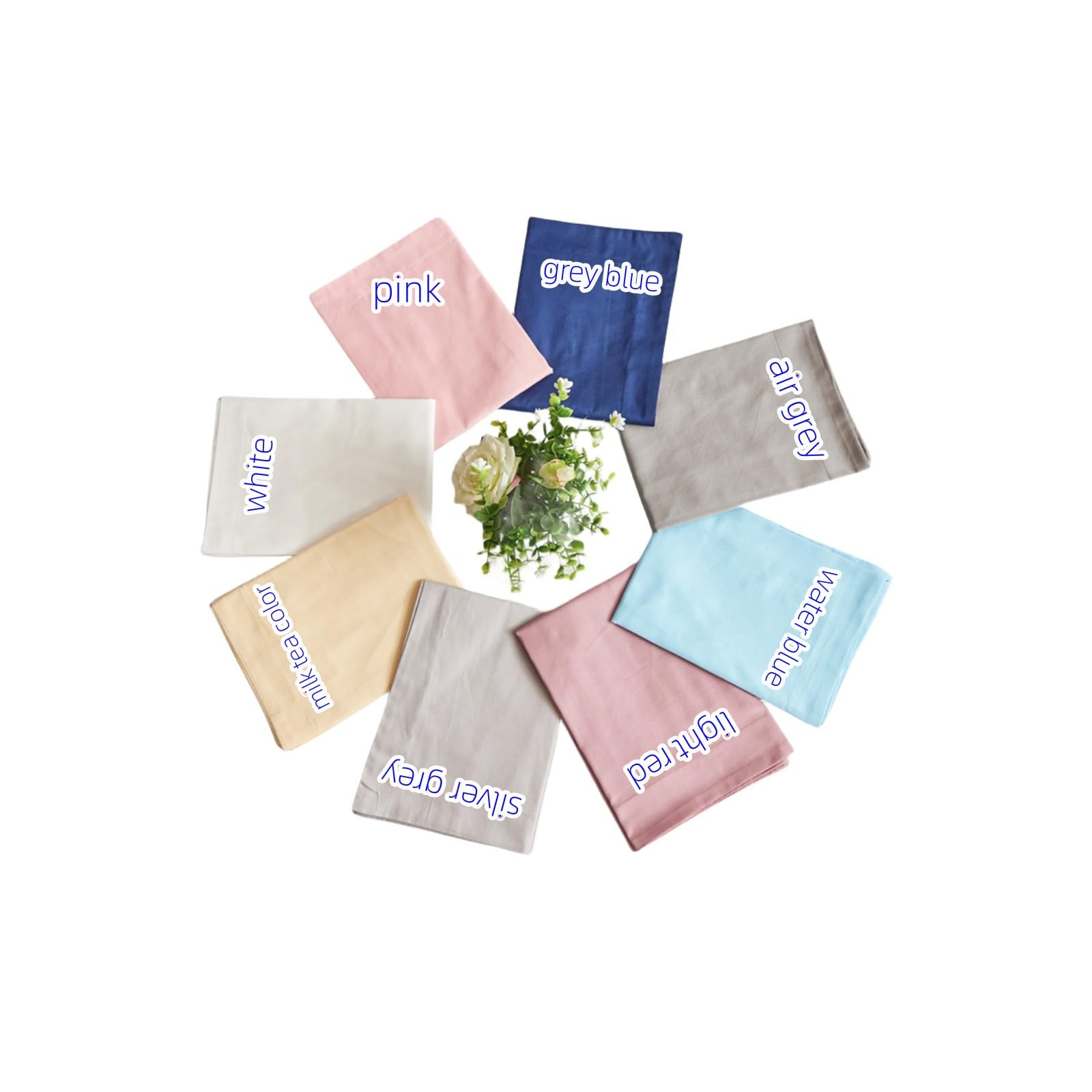 Bed Pillow Protector Bed Cover Bed Cases 29X19inch Queen Size Soft Cotton Deep Sleep 9 Colors for Choice 1pc/Pack (Dark Blue)