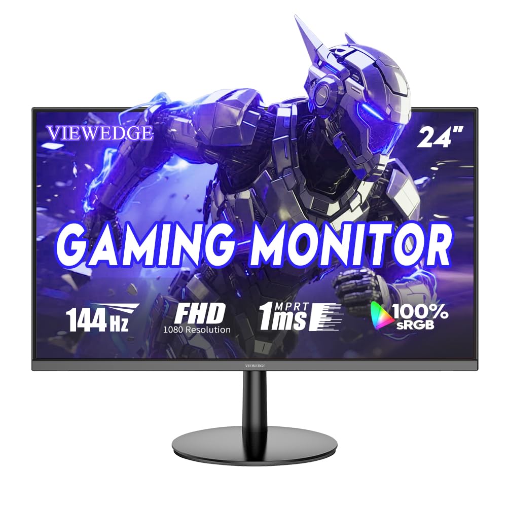 Amazon.co.jp: Viewedge 24インチ ゲーミングモニター 1080p 144hz、VA