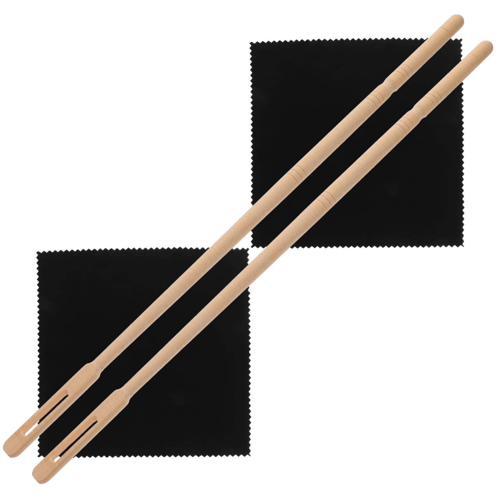 Totority Flute Cleaning Rod Flute Cleaning Cloth Set for Flute and Clarinet Cleaning Kit