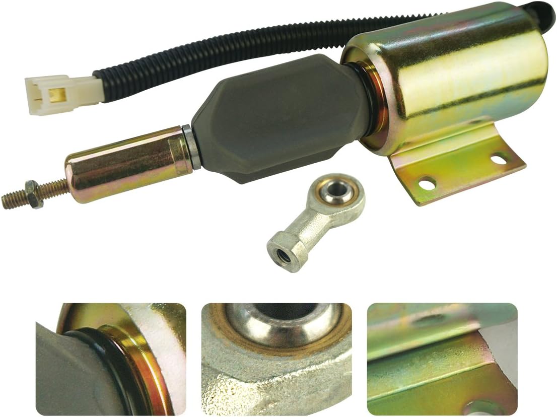 KEYOPO Fuel Diesel Shutoff Shutdown Solenoid 24V 2001ES24 E3U1B2S2 SA-5174-24 3926412 for Cummins Hitachi Deutz BF6M1015 BF8M1015