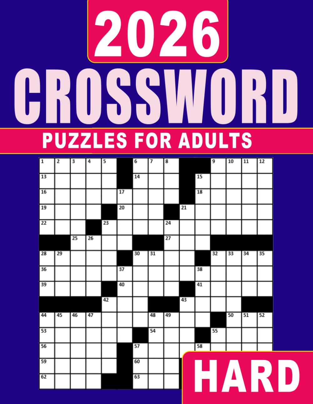 2026 Hard Crossword Puzzles for Adults: Challenging puzzle collection for advanced thinking and brain health