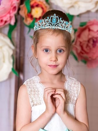 COCIDE Princess Tiara with Rhinestone and Combs for Bride Wedding Graduation Birthday Party Hair Accessories