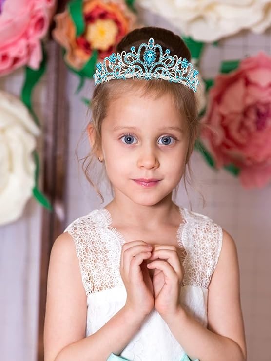 COCIDE Princess Tiara with Rhinestone and Combs for Bride Wedding Graduation Birthday Party Hair Accessories