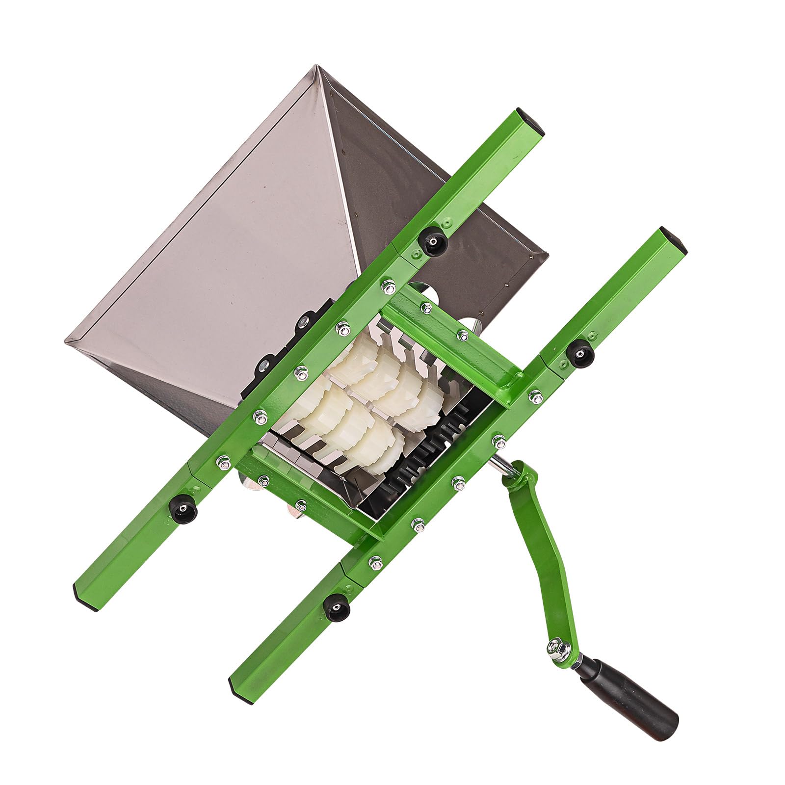 DEMA Obstmühle Como DOM7 Eco, Fruchtmühle, manuell, Edelstahl-Trichter, robust & leicht zu reinigen, ideal für Äpfel, Birnen, Steinobst, Saft & Marmelade