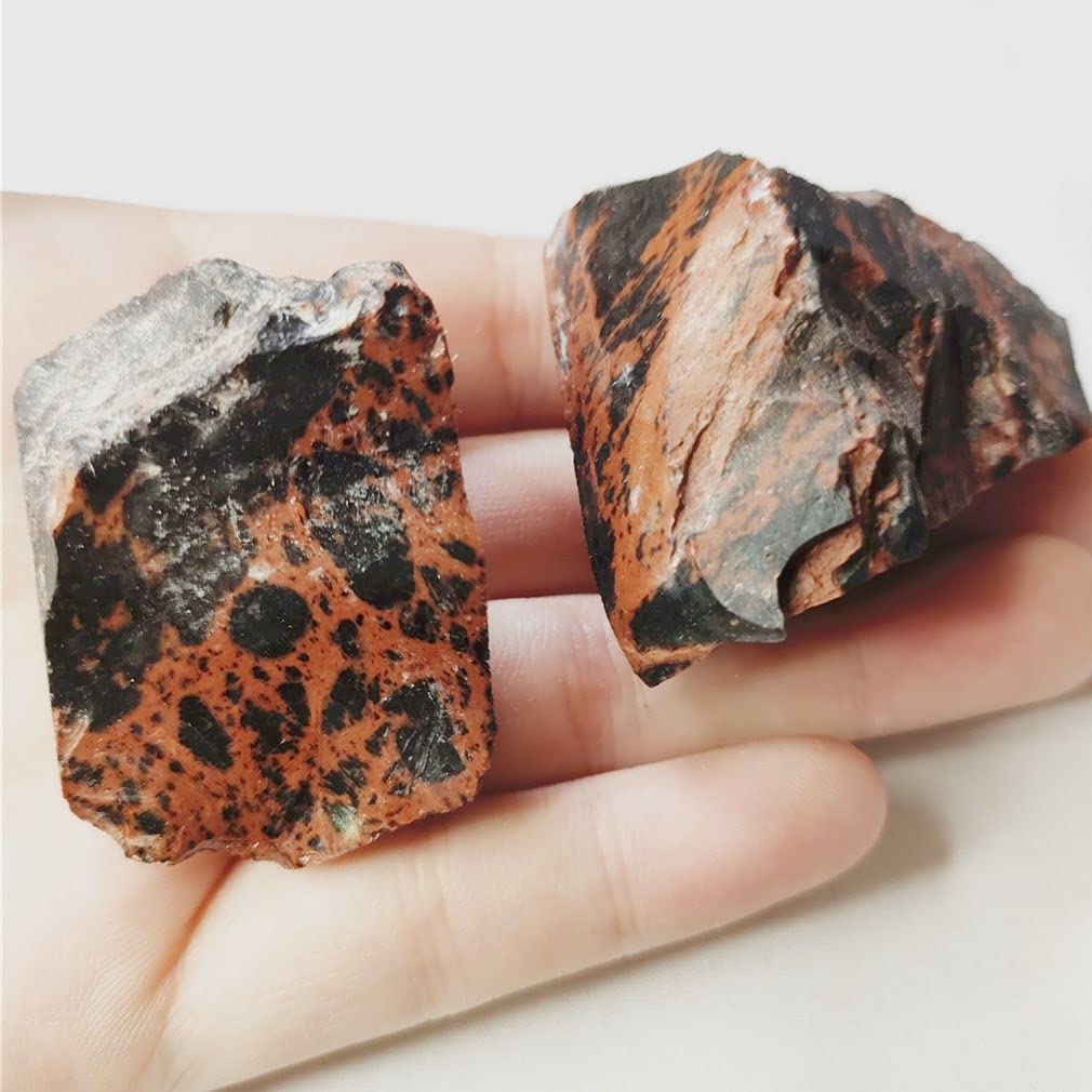 COKYIS Cristal Natural en Bruto Cristales y Piedras Naturales, 1 Uds., 3-4cm, especímenes Naturales, obsidiana roja, obsidiana cruda en Bruto, Piedra cruda Natural en Bruto for decoración