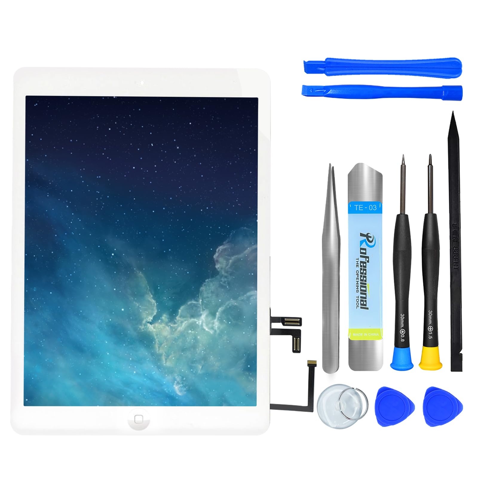NB+ Screen Replacement For iPad 9th 10.2" (A2602 A2603 A2604 A2605) Generation Touch Screen Digitizer 2021 Pre-Installed Adhesive (Not LCD display) — view 33
