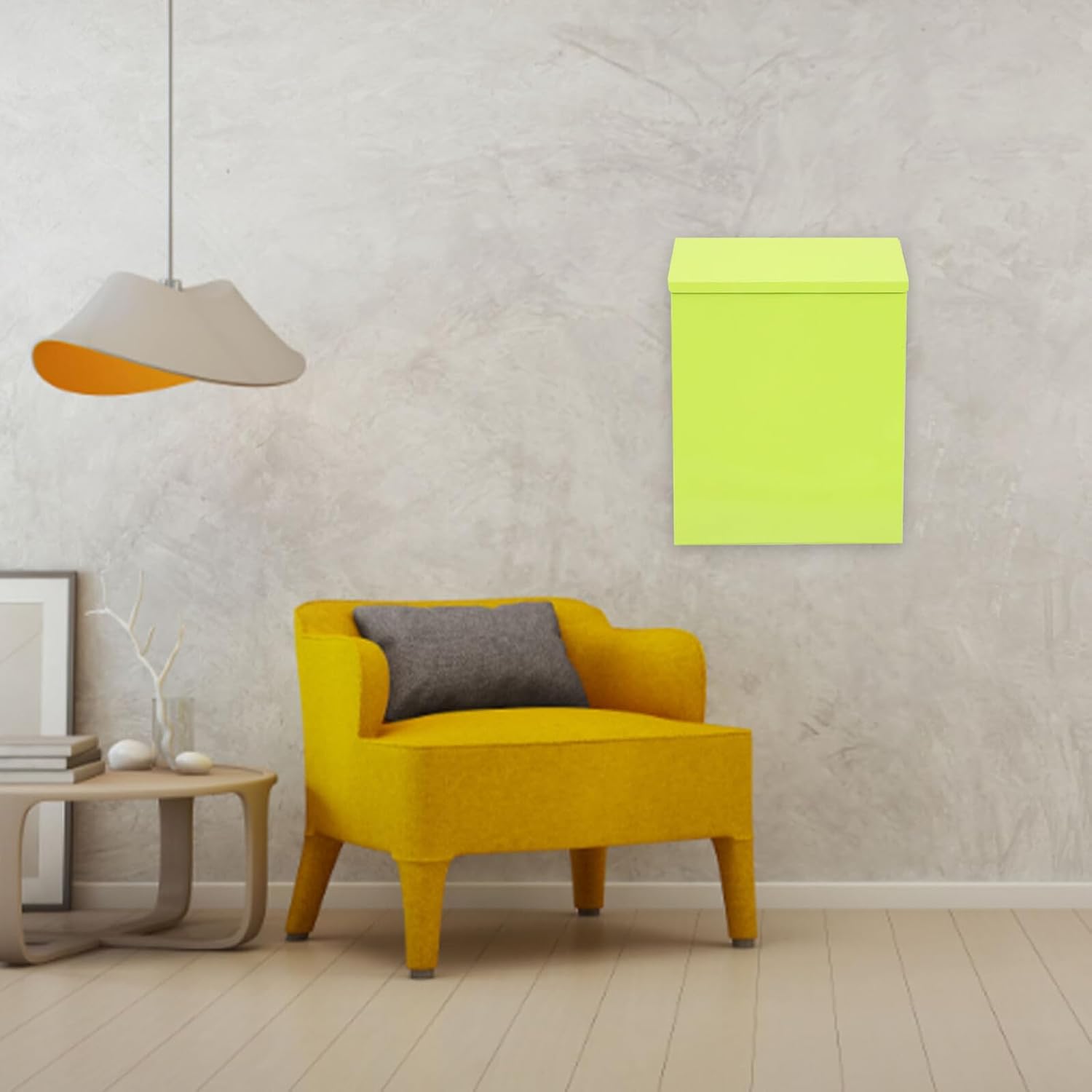 Lockable Wall-Mount Suggestion Box Large Capacity Iron Letter Mailbox for Household Use Versatile Post and Complaint Storage Painted Green Home Accessory