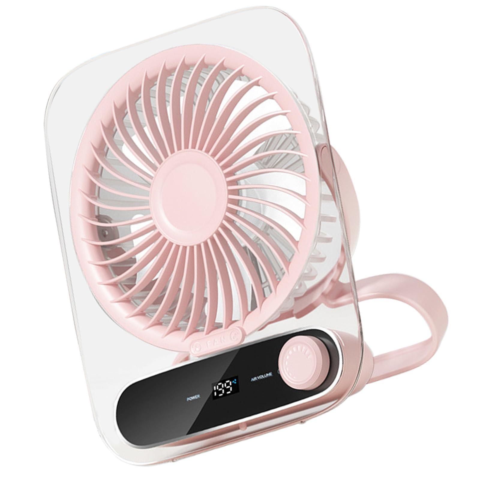 NRVTRE Multifuntional Small Fan Efficient Cooling Fan Adjustable Speed Texture Suitable for Travel Outdoor Use Thin