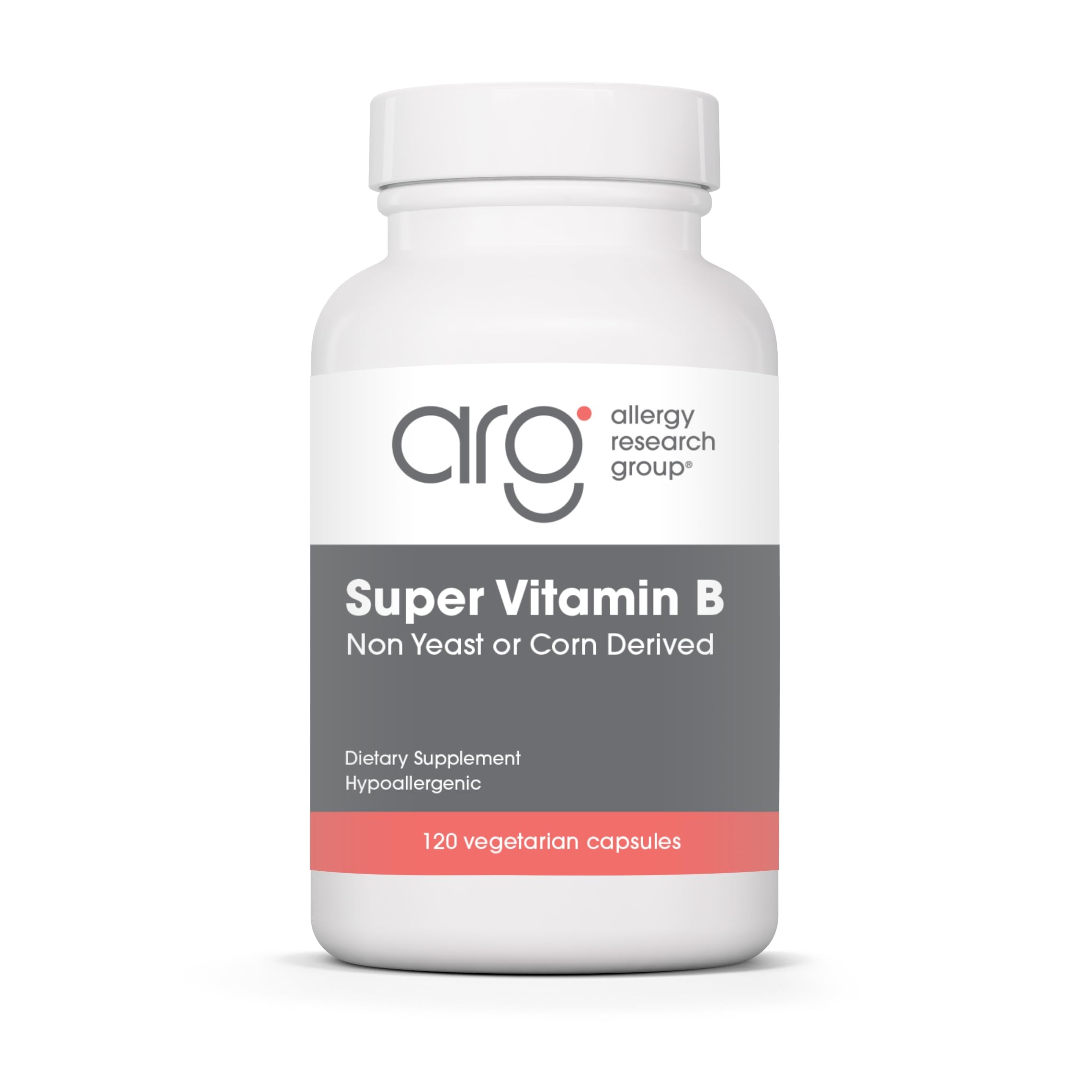 Allergy Research Group ARG Super Vitamin B Complete B Complex, 120 Capsules