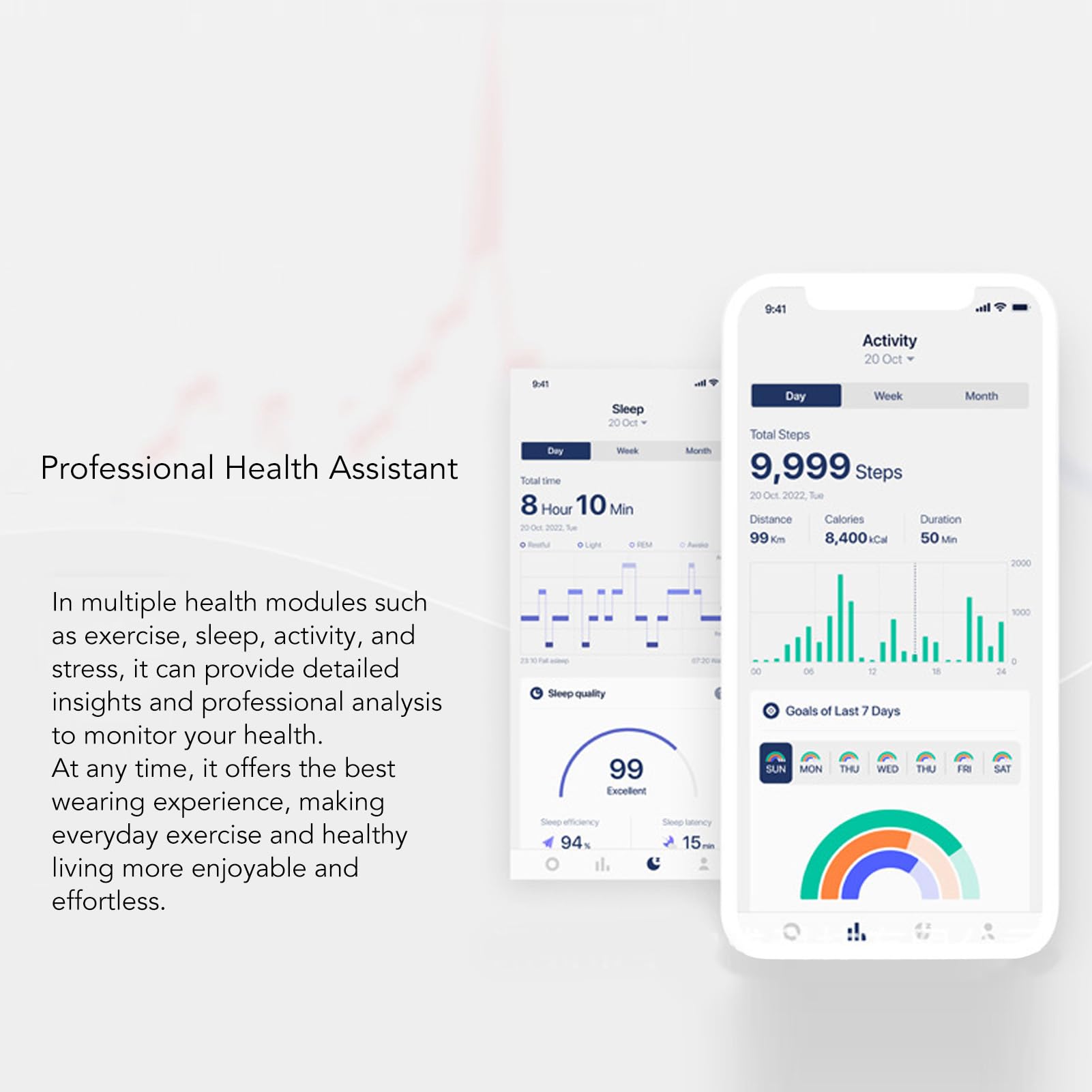 Anello Intelligente per Uomini e Donne, Fitness Tracker Impermeabile IP68, Monitoraggio dei Passi di Salute del Sonno, Anelli Intelligenti per lo Sport (22,3 mm/0,88 pollici)