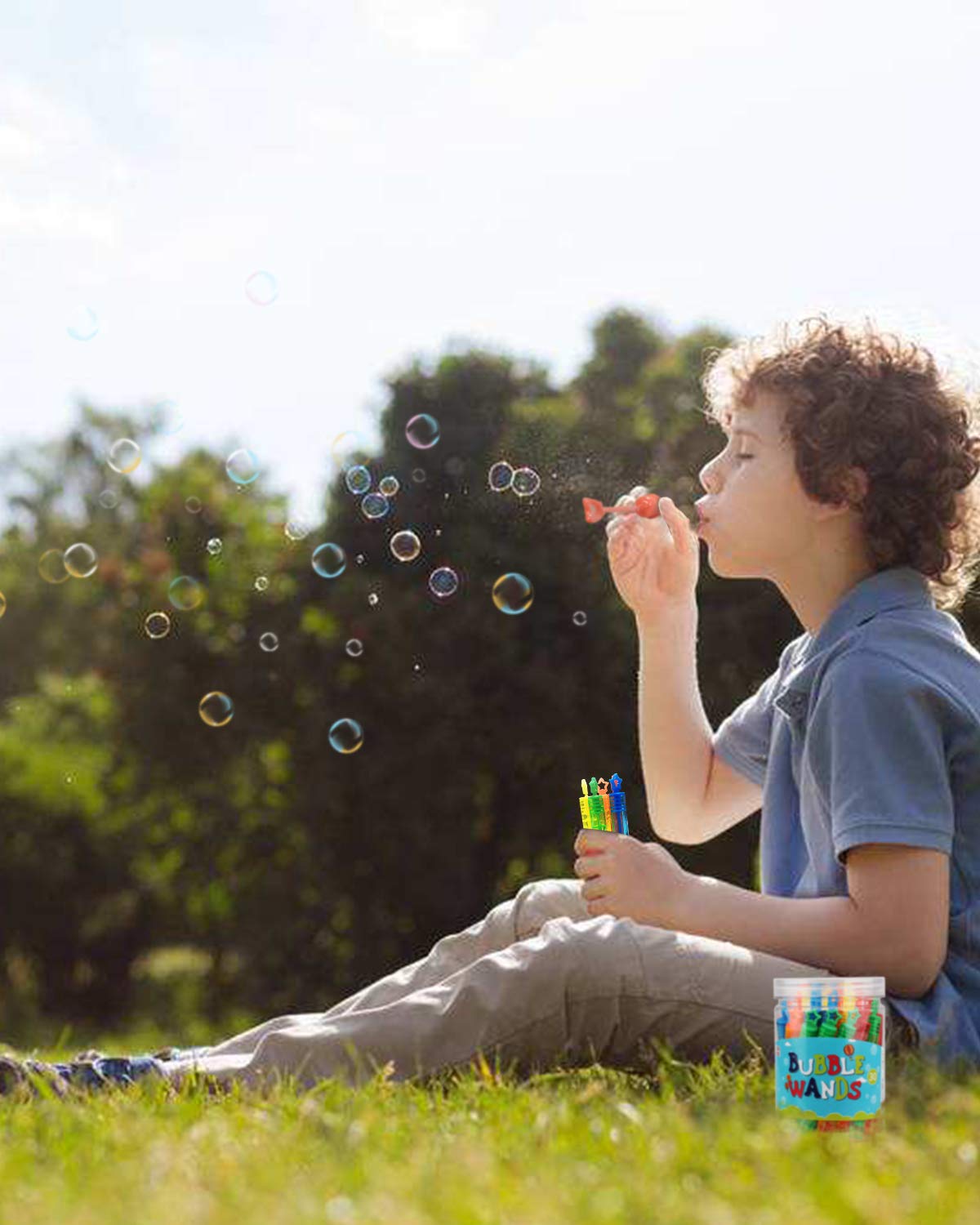 TOY Life 30 Mini Bubble Wands for Kids Party Favors Bubbles Party