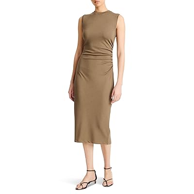 Vince Sleeveless Waist Gather Dress Women