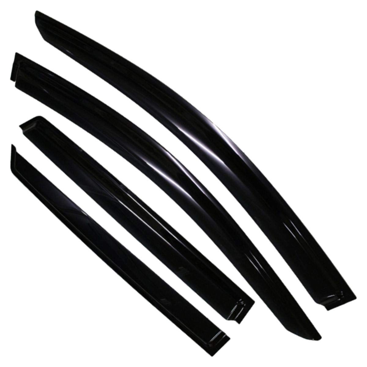 Puermto Original Side Window Wind Deflector, 4pcs Outside Mount Tape-On Nice Rain Guards Set, Vent Visor fit for 2015-2022 Ford Edge FD4P04