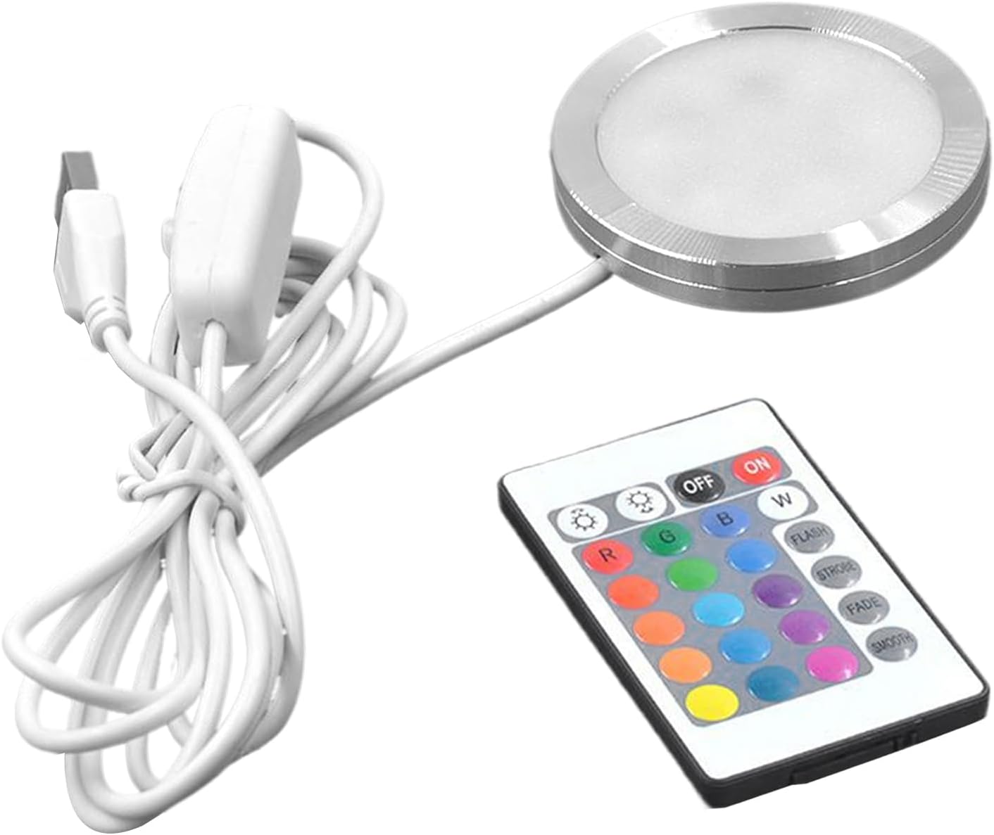 LED Downlight - 5V LED Downlight, Ultra Thin RGB Lighting for Kitchen, Bathroom, Garden, Bedroom, Decorative, Indoor, Outdoor