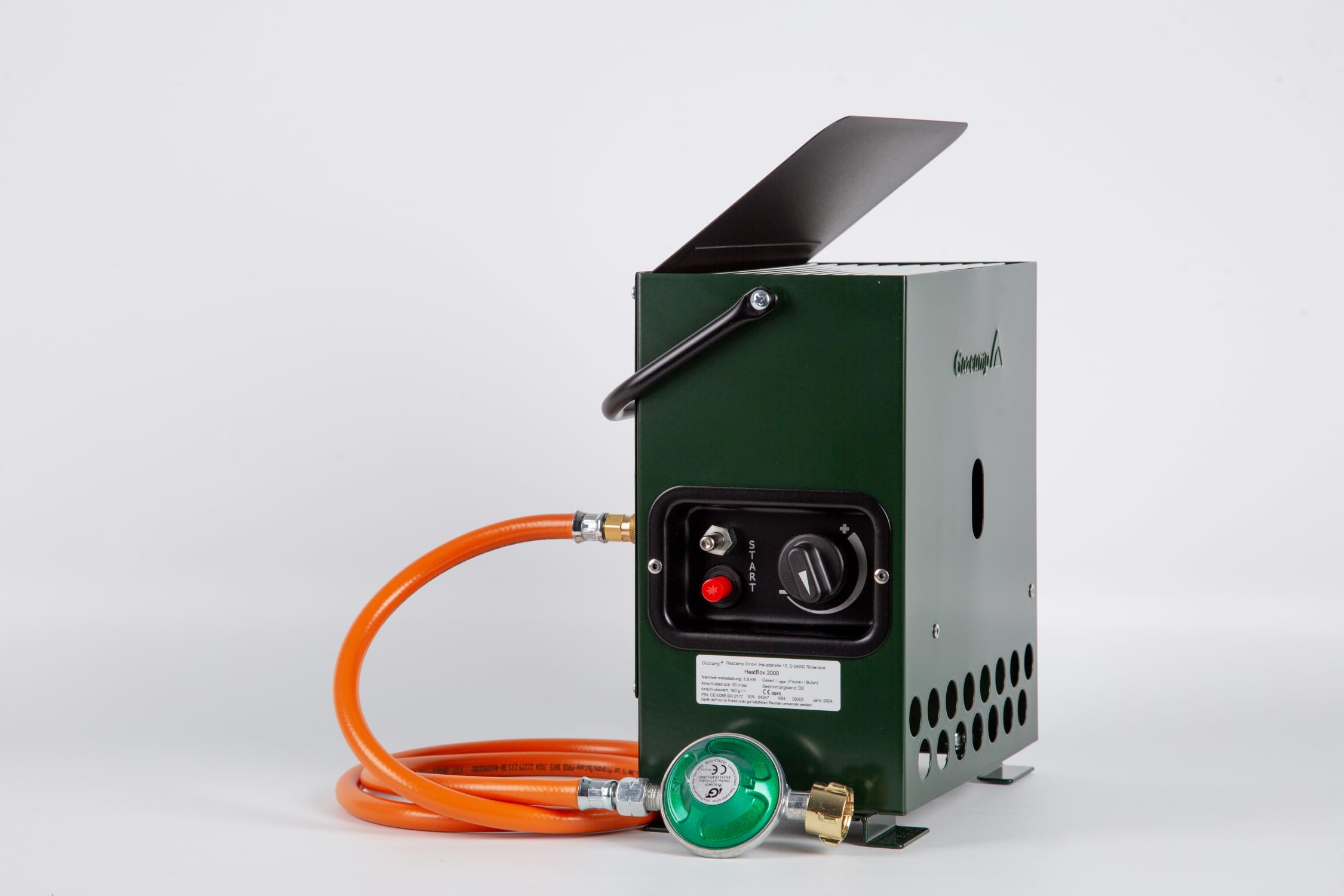 Gazcamp Heatbox 2000-30 mbar Ausführung - Rundum-Paket