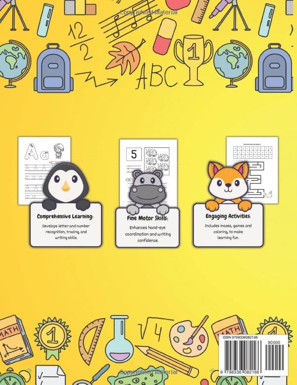 My First ABC Workbook, Ages 3-5: Trace, Write, Color & Play - Fun and Engaging Practice Activities for Early Learning. Discover Letters, Numbers & Shapes. - Image 2