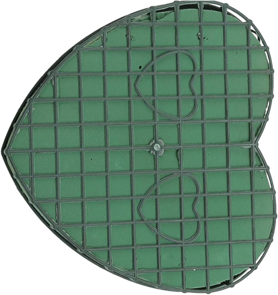 EXCEART Wet Floral Foam Heart Shaped Flower Foam with