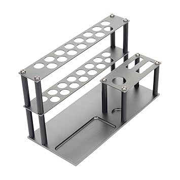 JAZZY PEARLS Screwdriver Organizer Rack Screw Driver Holder Stand Screw Tray Titanium