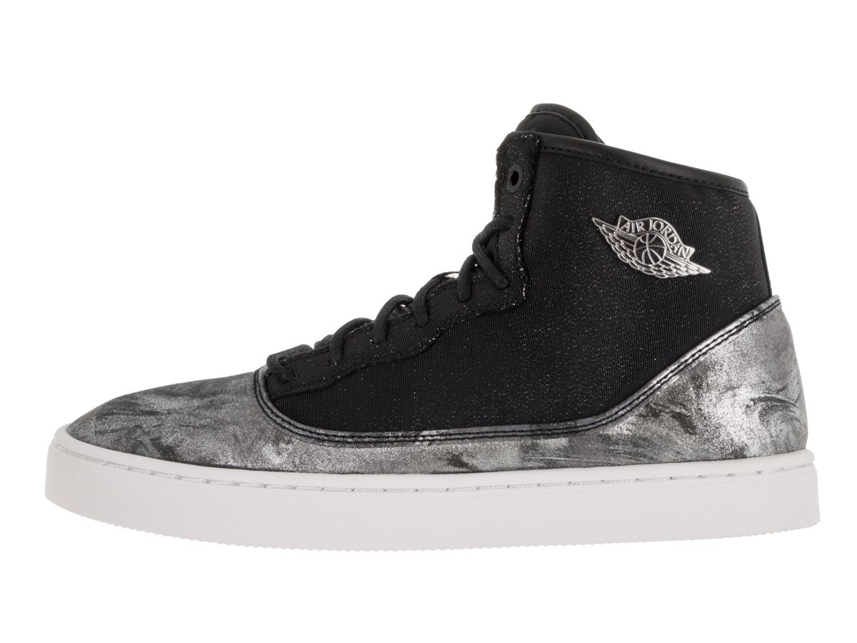Nike Jordan Jasmine PREM HC GG Girls Fashion-Sneakers 807711-030_5Y - Black/Metallic Silver-White-Gym RED