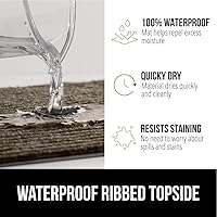 Vista 30 de Gorilla Grip - Tapete afelpado original de goma con perfil bajo, resistente, duradero, impermeable y fácil de limpiar para interior y exterior