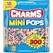 Charms Minipops 12 Assorted Flavors 300 Mini Pops in a Resealable Bag