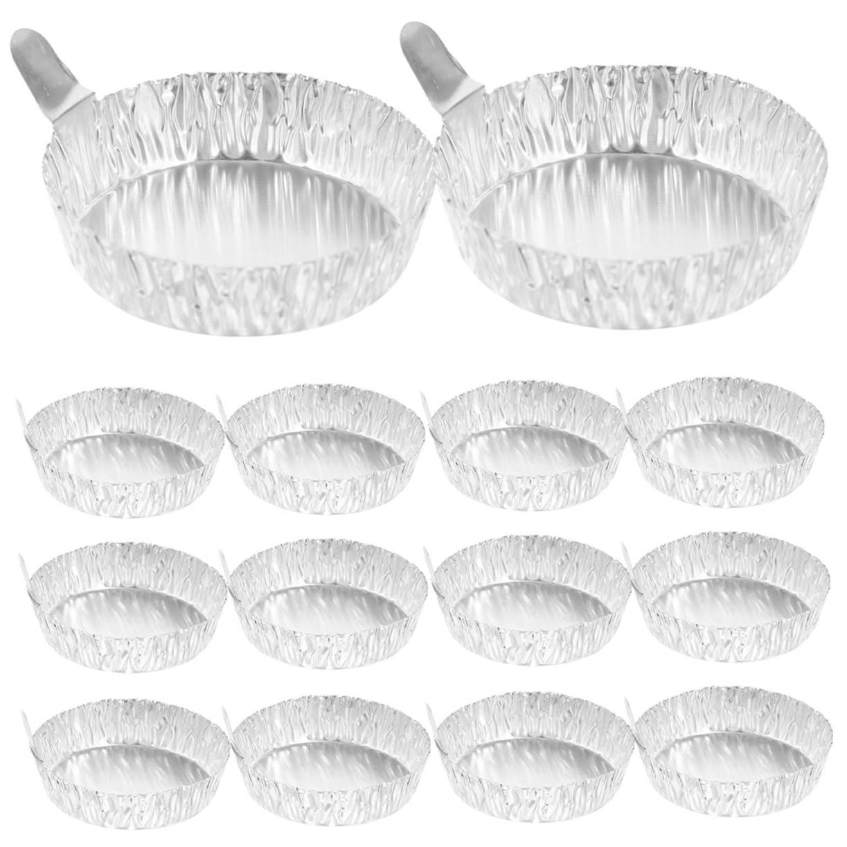 PLAFOPE 200 Pcs Silver Aluminum Foil Weighing Plates Aluminum Foil Weigh Dishes Weighing Plates Laboratory Weighing Pan