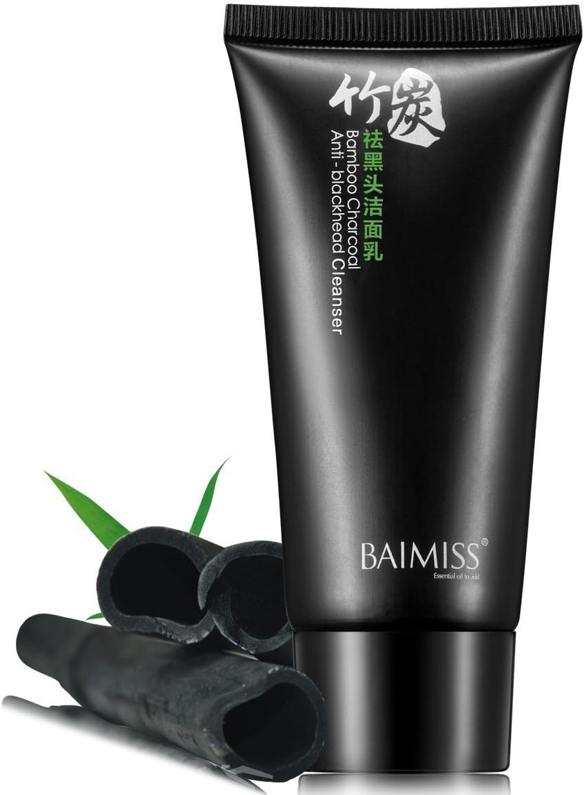 Bamboo Charcoal Blackhead Removing Facial Cleanser Oil-contraction Deep Cleansing Shrink Pores Acne Treatments Cleanser