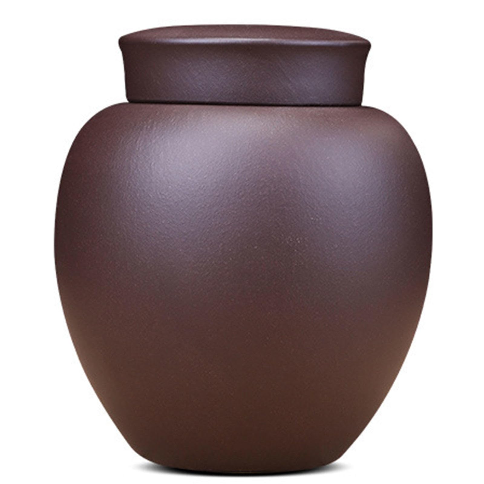 Urn, Medium Cremation Urns for Human Ashes Storage Jar Urn Memorial Funeral for and Pet(A)