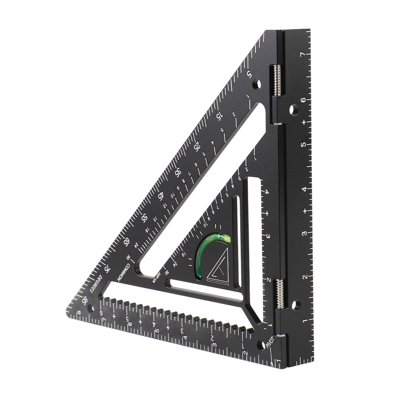 Professionelles Winkelmaß für Zimmerleute, hochpräzises Dreiecklineal aus Aluminiumlegierung, Sparrenhalter
