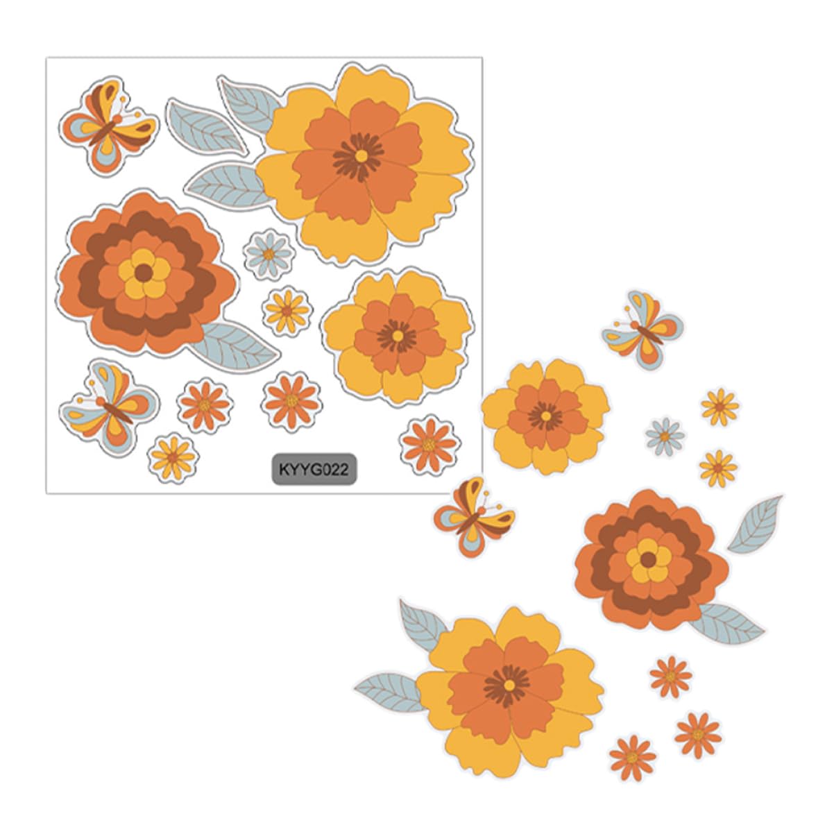 DOITOOL 10 Set adesivi murali rimovibili adesivi cameretta wall sticker staccare e incollare la carta da parati farfalle adesivi decorativi da parete arredamento per ufficio primaverile