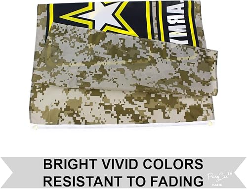 Miniatura 7 de Bandera del ejército de Estados Unidos, bandera de Estados Unidos, banderín militar, 3 x 5 ojales de alta calidad (3 x 5 pies)