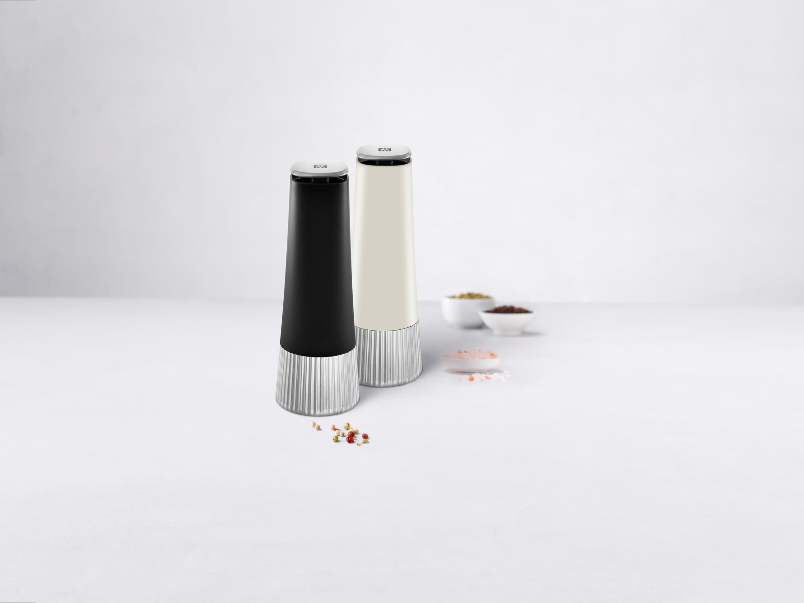 Zwilling Lot De 2 Moulins à Sel Et Poivre De Table Avec Couvercle