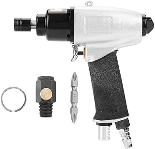 Ferramenta de chave de fenda de ar pneumática, chave de fenda de impacto de pistola de ar de 1/4", chave de fenda de ar de 8000 rpm, chave de fenda reversível tipo profissional da indústria, para cont