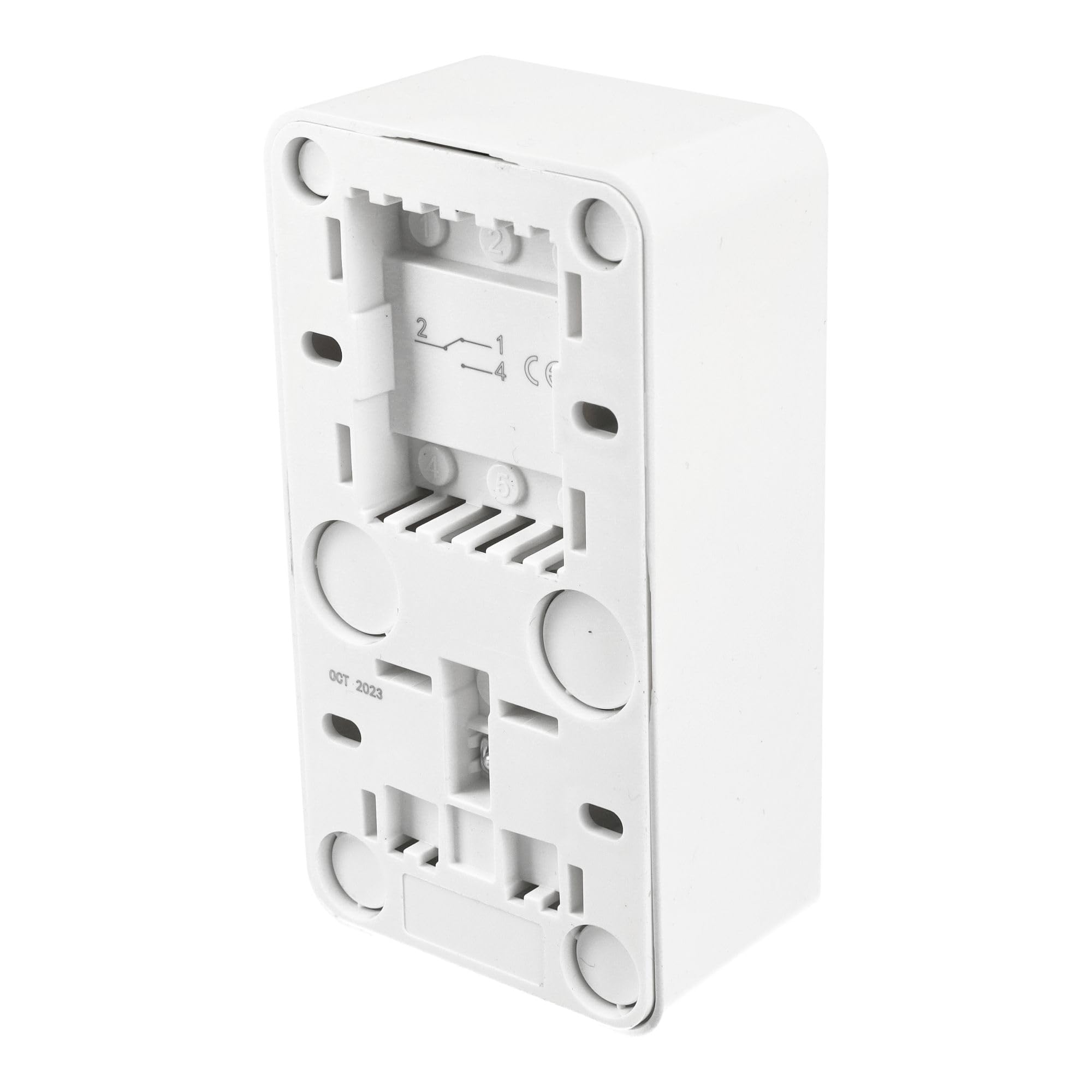 Jandei – Meccanismo con superficie in policarbonato bianco 10 A, 250 V (interruttore a 2 fasi + spina Schuko)