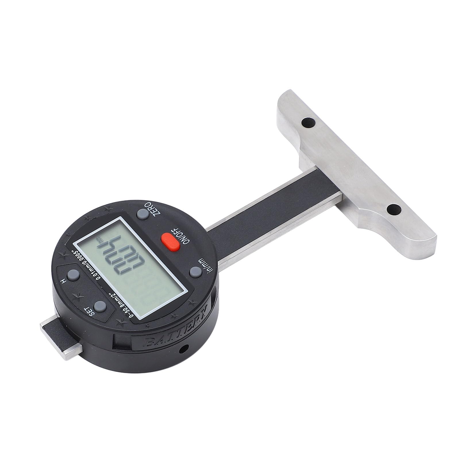 Kadimendium Medidor de Profundidad Digital con Puerto USB Herramienta de Medición Precisa para Profesionales Pantalla LCD de Precisión de 0-50,8 Mm y 0,01 Mm